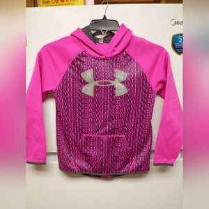Under Armour Kids Fuchsia and Gray Hoodie